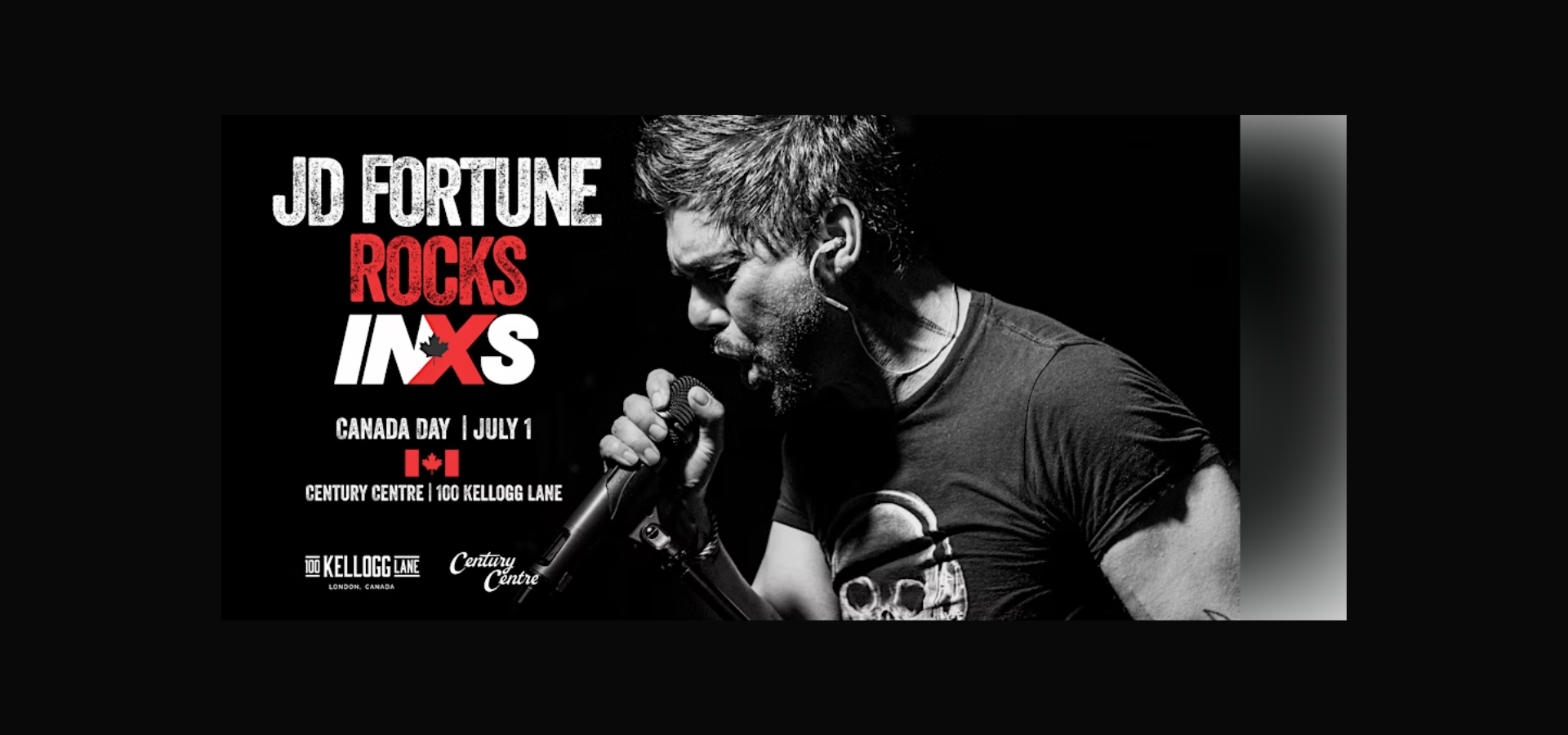 JD FORTUNE TO ROCK INXS AT 100 KELLOGG LANE ON CANADA DAY 2025